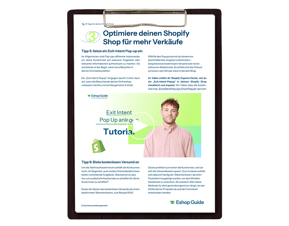 Optimierungstipps für deinen Shopify Shop
