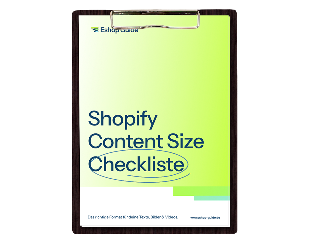 Content Size Checkliste von Eshop Guide