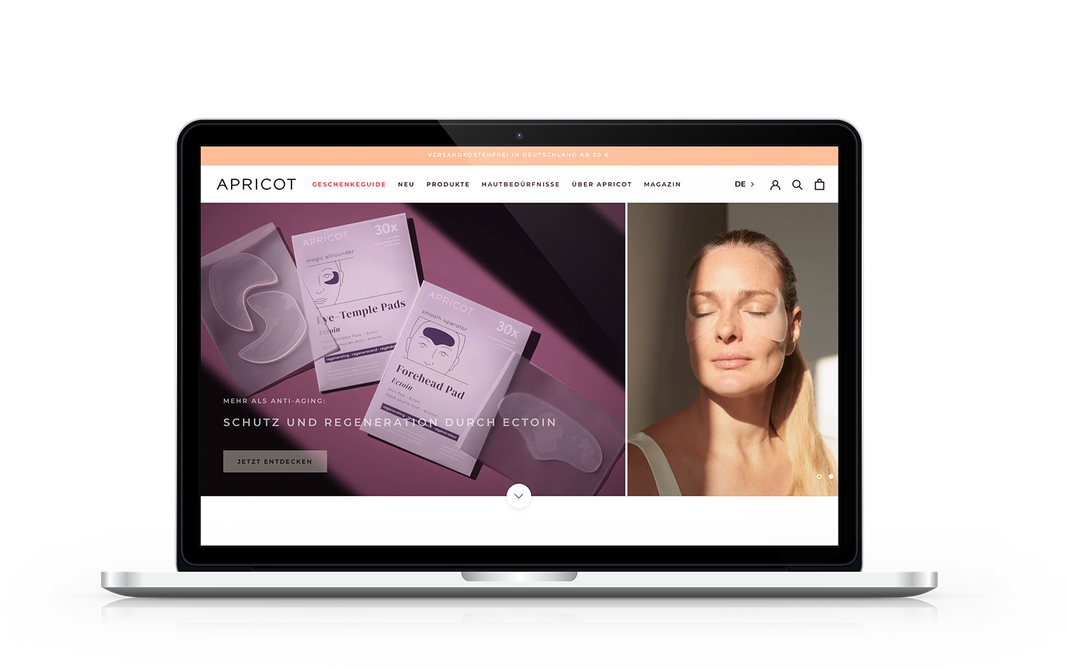 Onlineshop auf Shopify von APRICOT