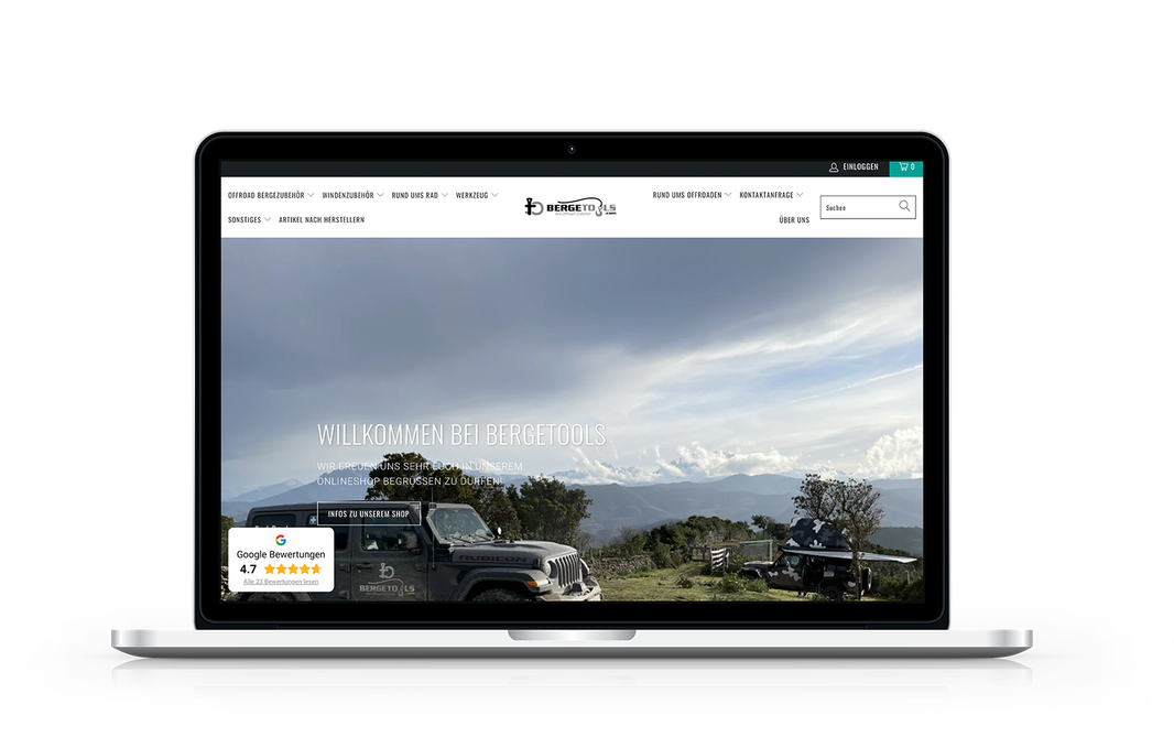MocUp Bergetools Startseite