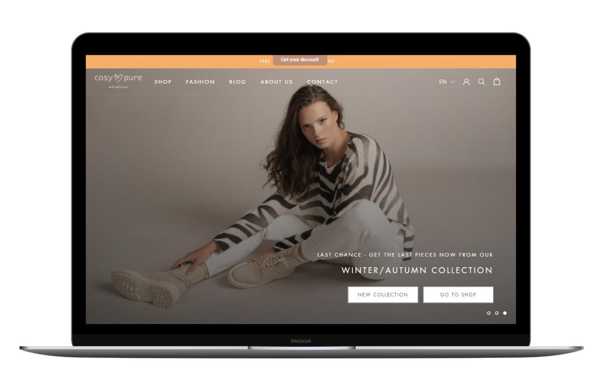 Cosy Love Pure - Fashion Shop mit Shopify OS 2.0