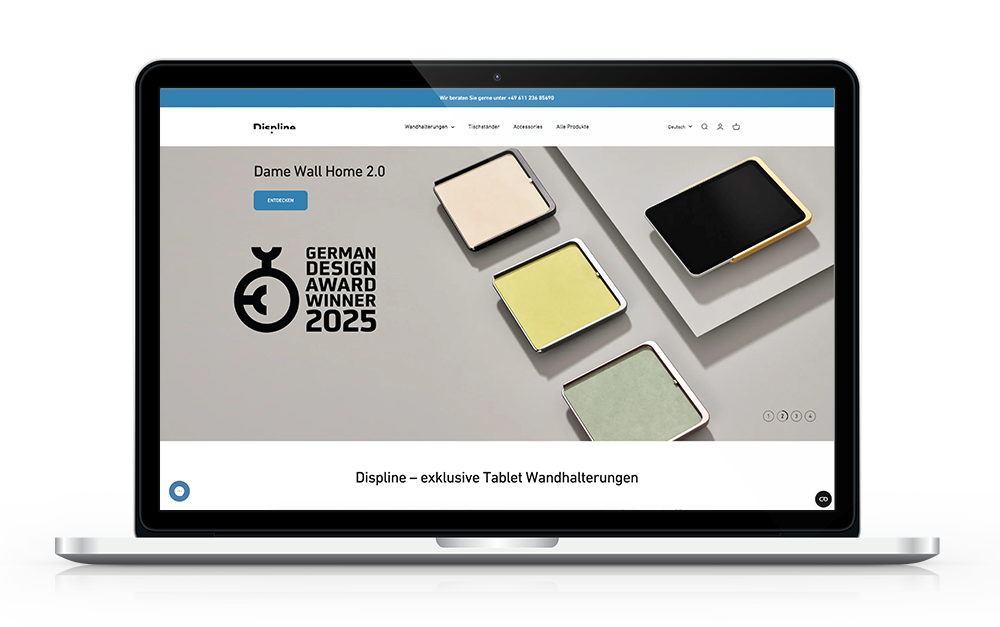 Displine Onlineshop auf Shopify
