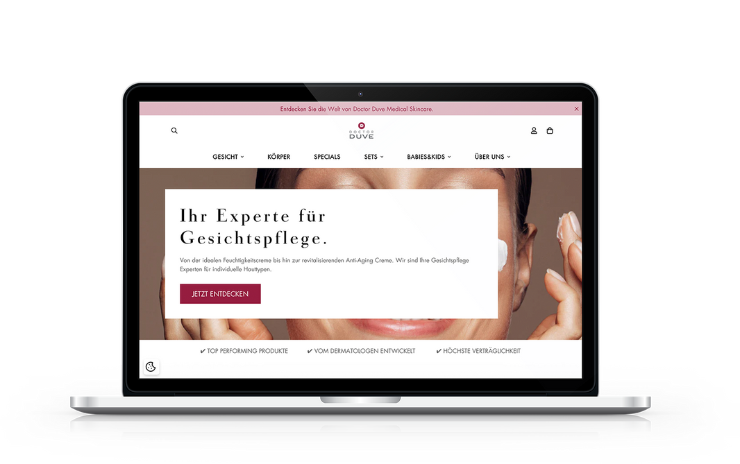 Doctor Duve Onlineshop auf Shopify