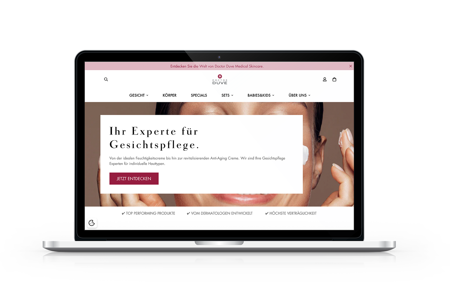 Doctor Duve Onlineshop auf Shopify