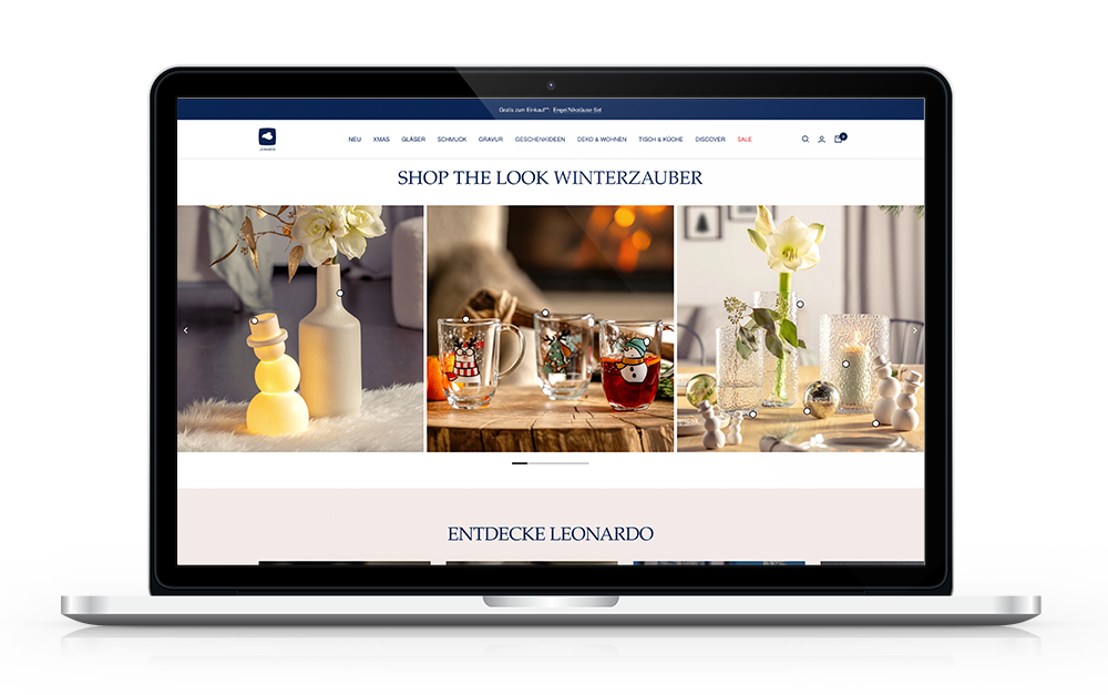 Leonardo Onlineshop auf Shopify