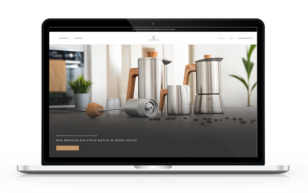 Waldwerk Onlineshop auf Shopify