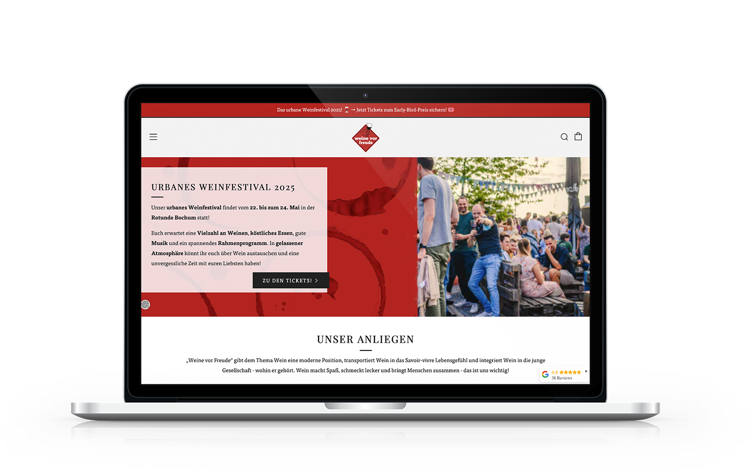 Weine vor Freude Onlineshop
