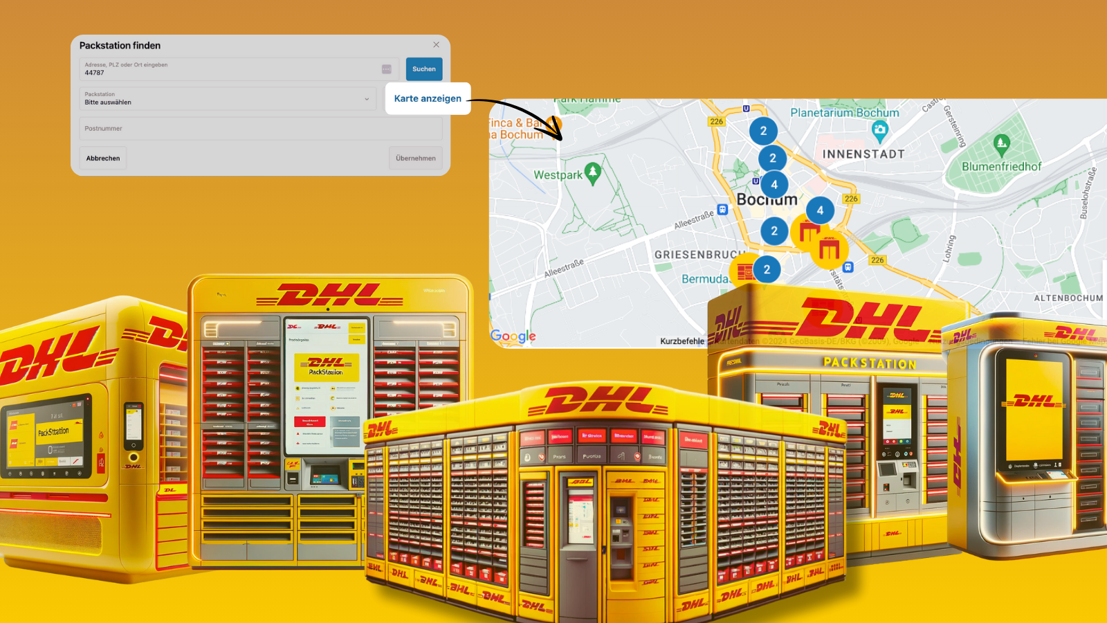 Shopify App DHL Packstation