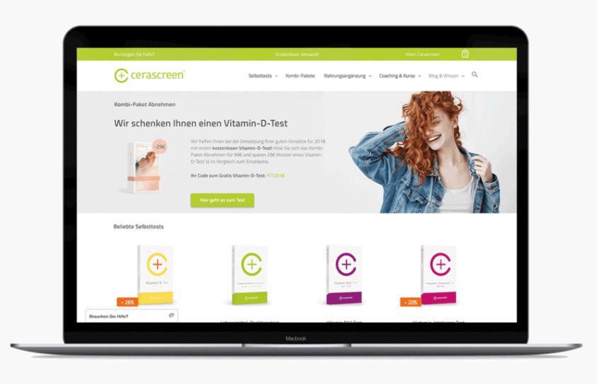 Shopify Referenz – Cerascreen