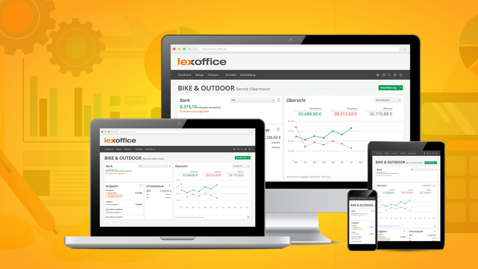 Automatische eCommerce Buchhaltung – Bild, mit der lexoffice Buchhaltungssoftware
